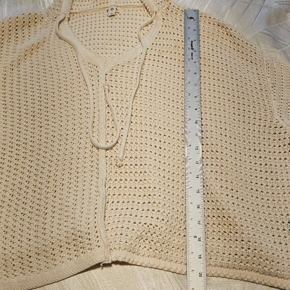 Women’s POL Cream Knit Hoodie in Perfect Condition, Small - Picture 8 of 11